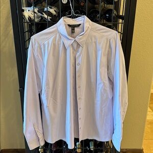 Long Tall Sally Lavender Button-Up Shirt